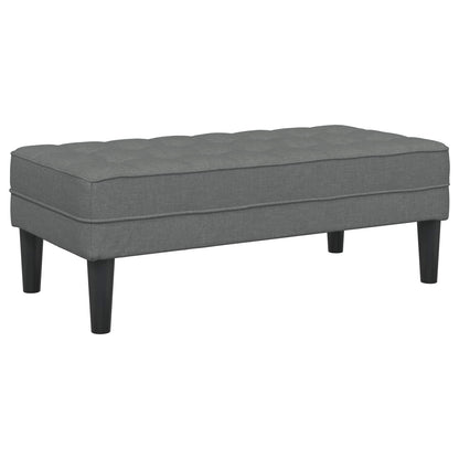 vidaXL Ensemble de canapés avec coussins 2 pcs Gris foncé Polyester