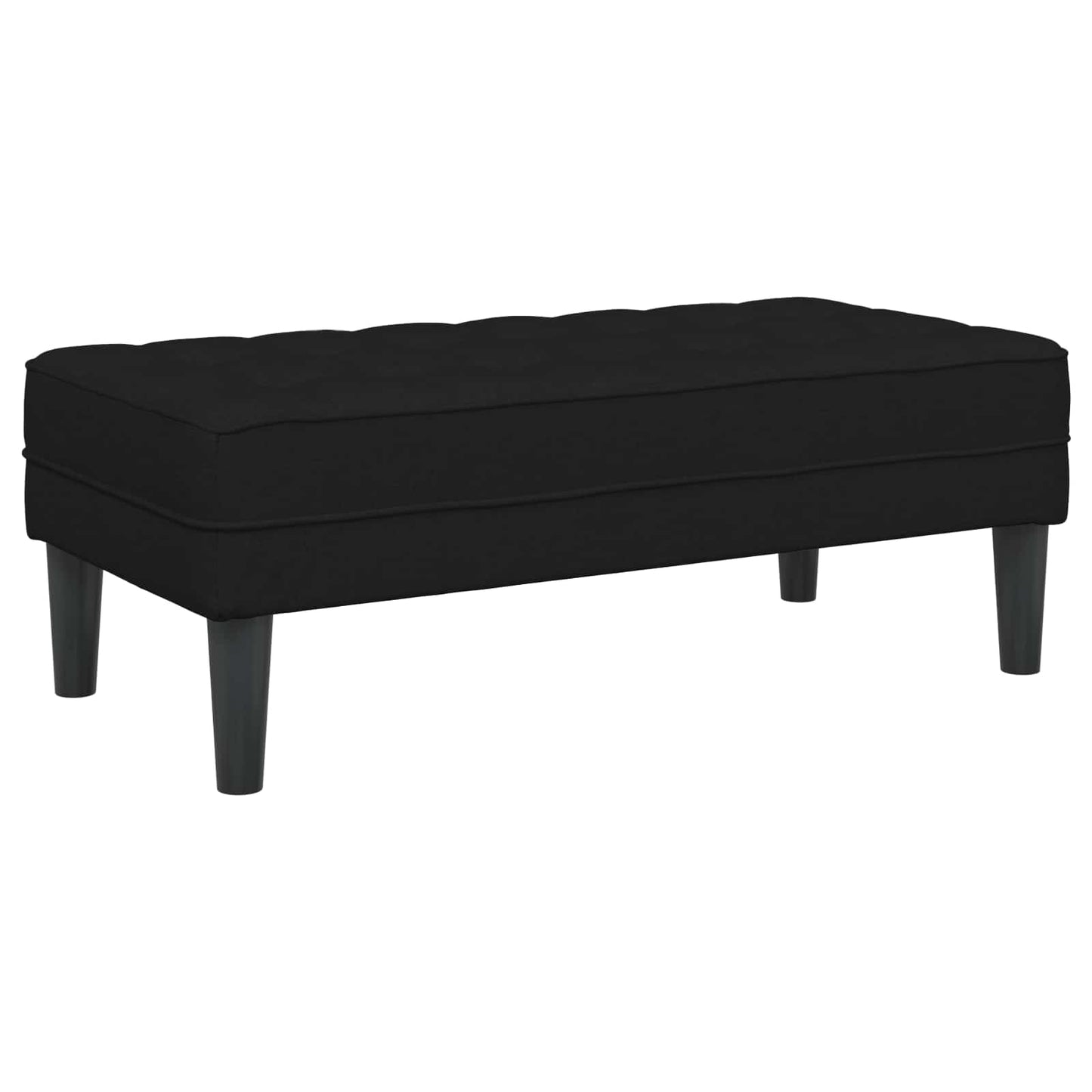 vidaXL Sofa Set mit Kissen 2 pcs Schwarz Polyester