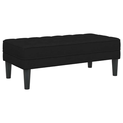 vidaXL Sofa Set mit Kissen 2 pcs Schwarz Polyester