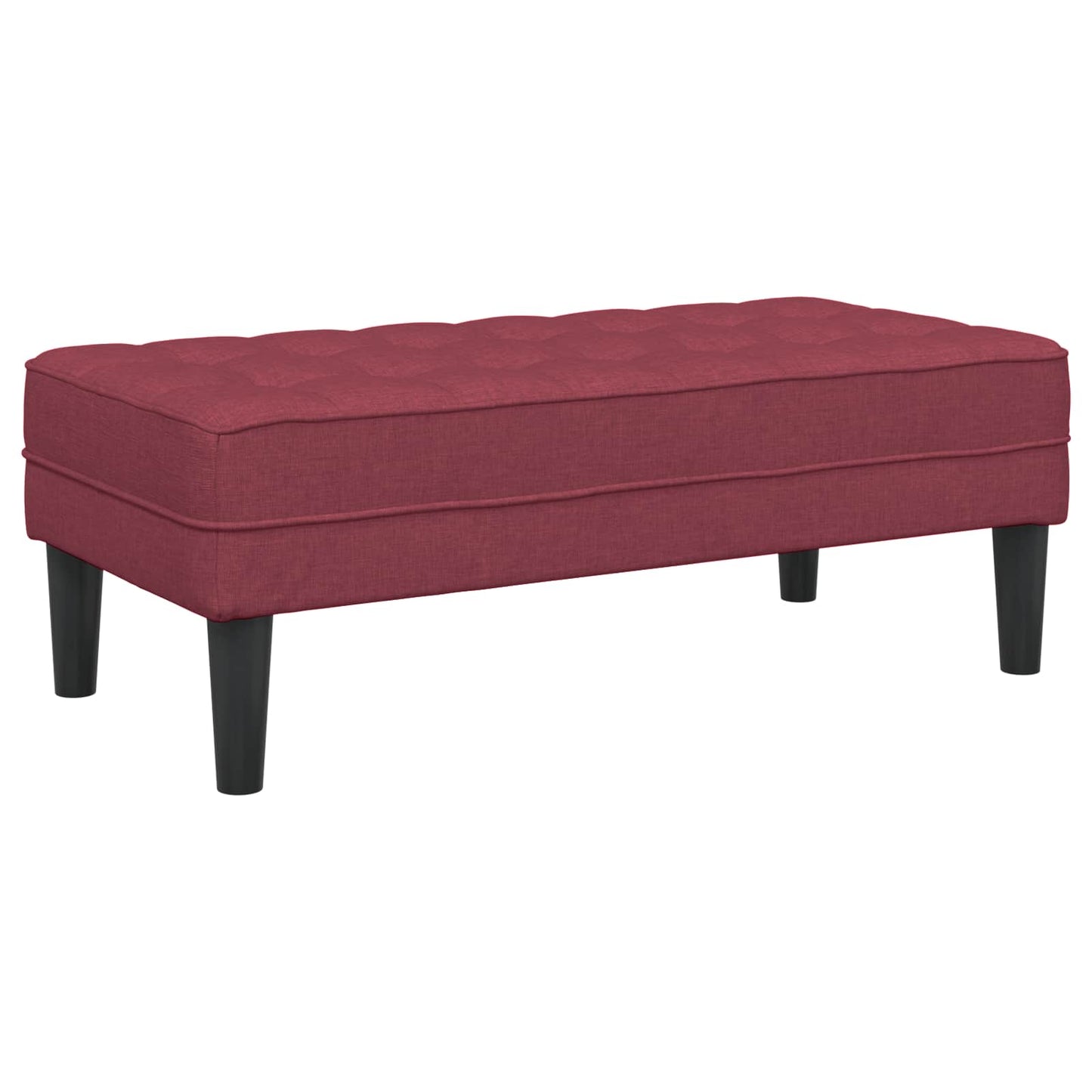 vidaXL Sofa Set mit Kissen 2 pcs Weinrot Polyester