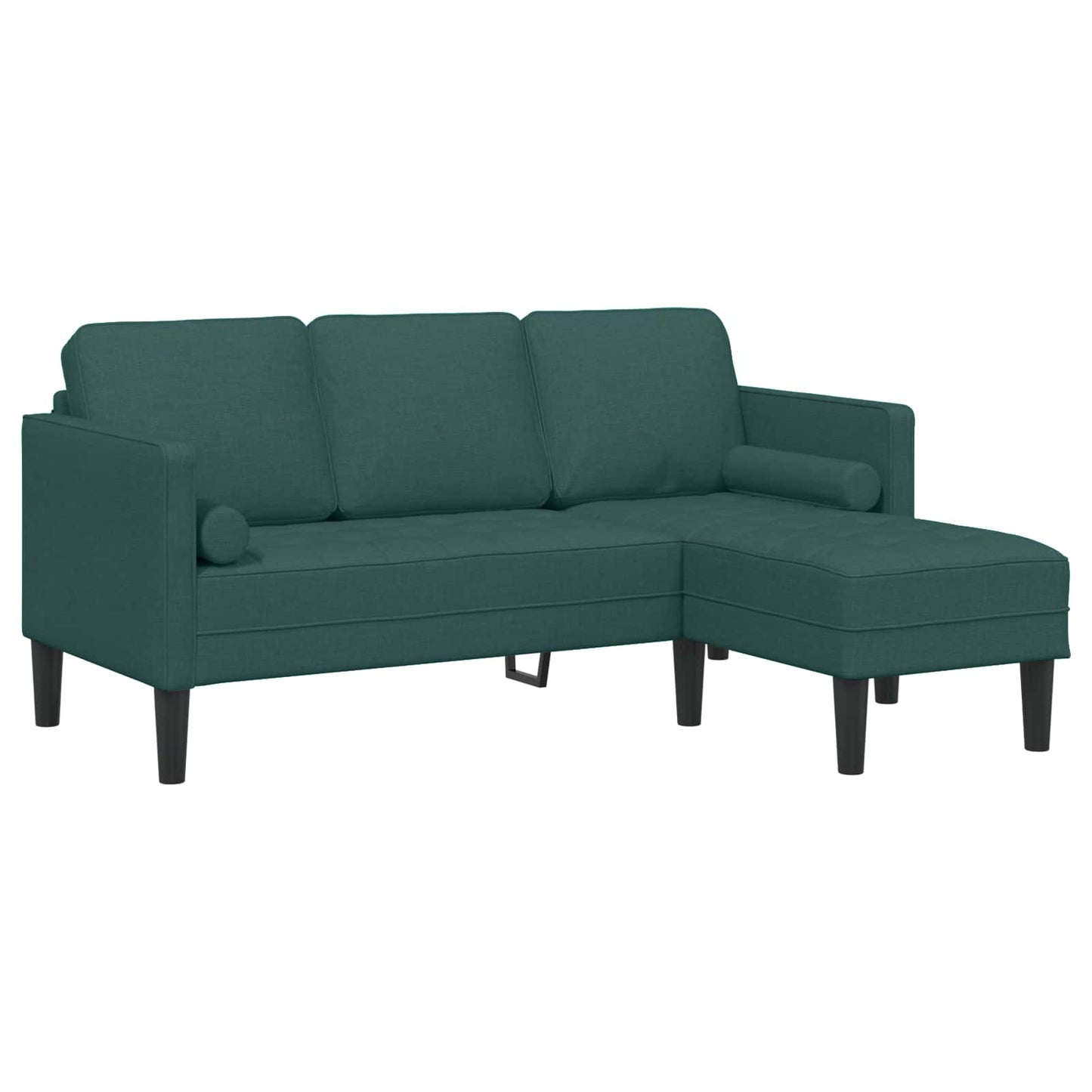 vidaXL Sofa Set mit Kissen 2 pcs Dunkelgrün Polyester