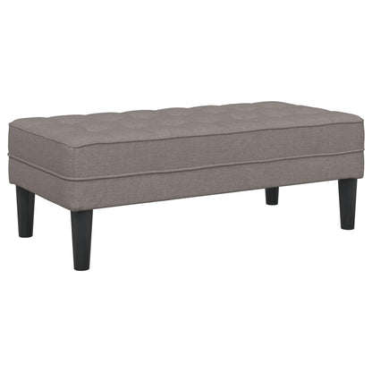 vidaXL Ensemble de canapés avec coussins 2 pcs Taupe Polyester