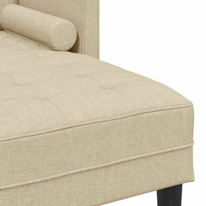 vidaXL Sofa Set 2 pcs Creme 173 x 131 x 67 cm Stoff