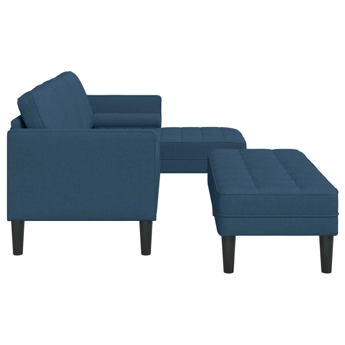 Sofa Set mit Kissen 2 pcs Blau Polyester