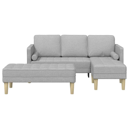 vidaXL Ensemble de canapés avec coussins 2 pcs Gris nuage Polyester