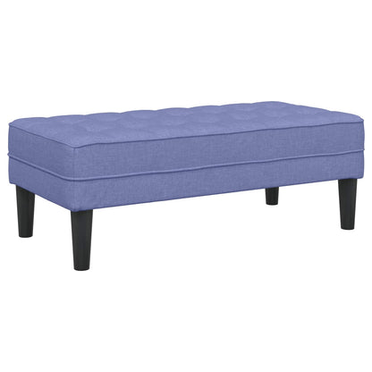 vidaXL Sofa Set mit Kissen 2 pcs Jeans blau Polyester