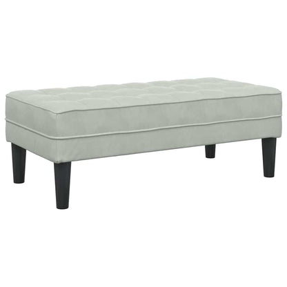 vidaXL Sofa Set mit Kissen 2 pcs Hellgrau Polyester