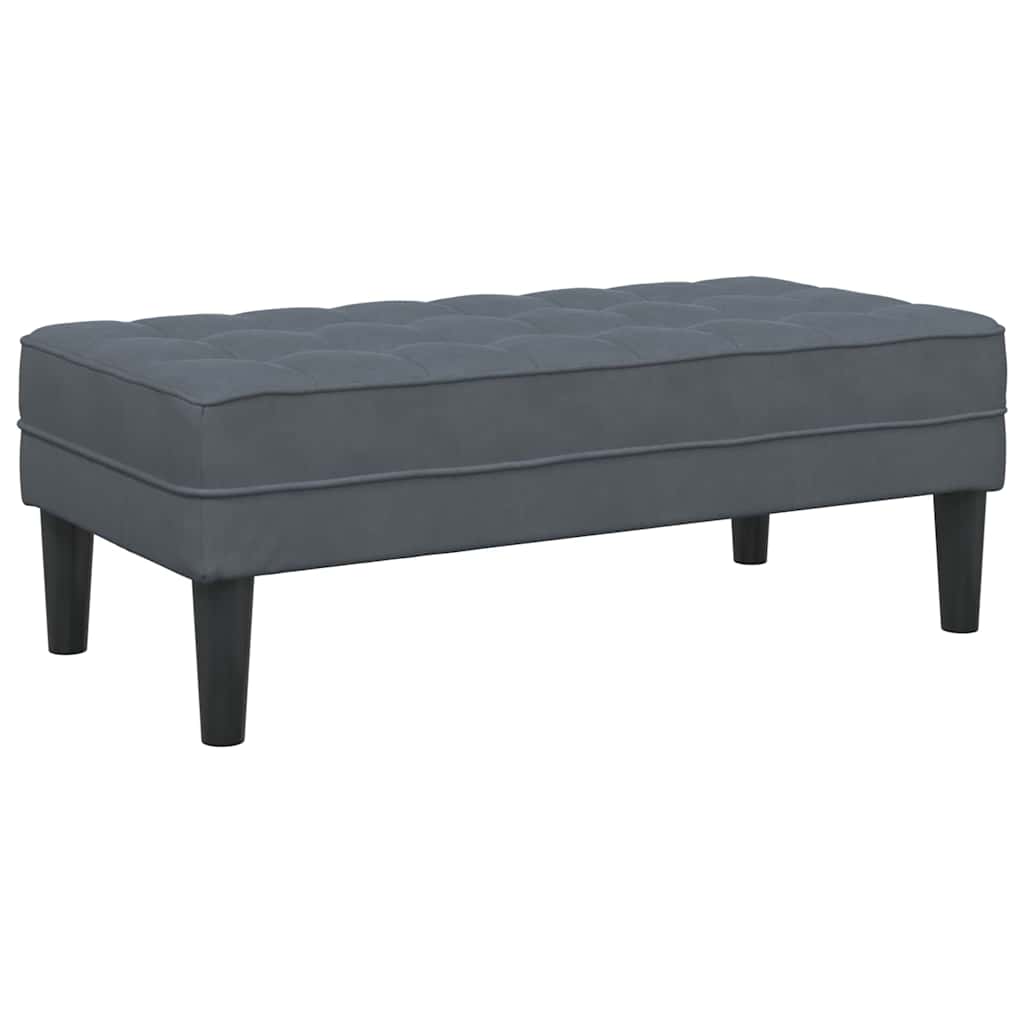 vidaXL Sofa Set mit Kissen 2 pcs Dunkelgrau Polyester