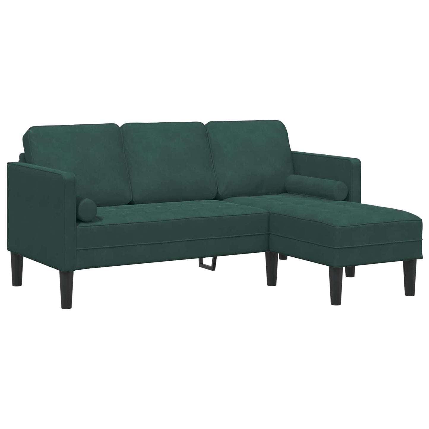 vidaXL Sofa Set 2 pcs Dunkelgrün 173 x 131 x 67 cm Samt