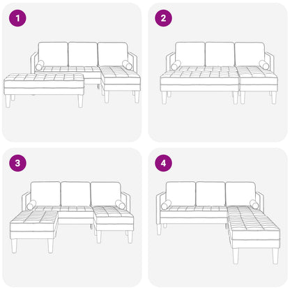 vidaXL Sofa Set 2 pcs Dunkelgrün 173 x 131 x 67 cm Samt