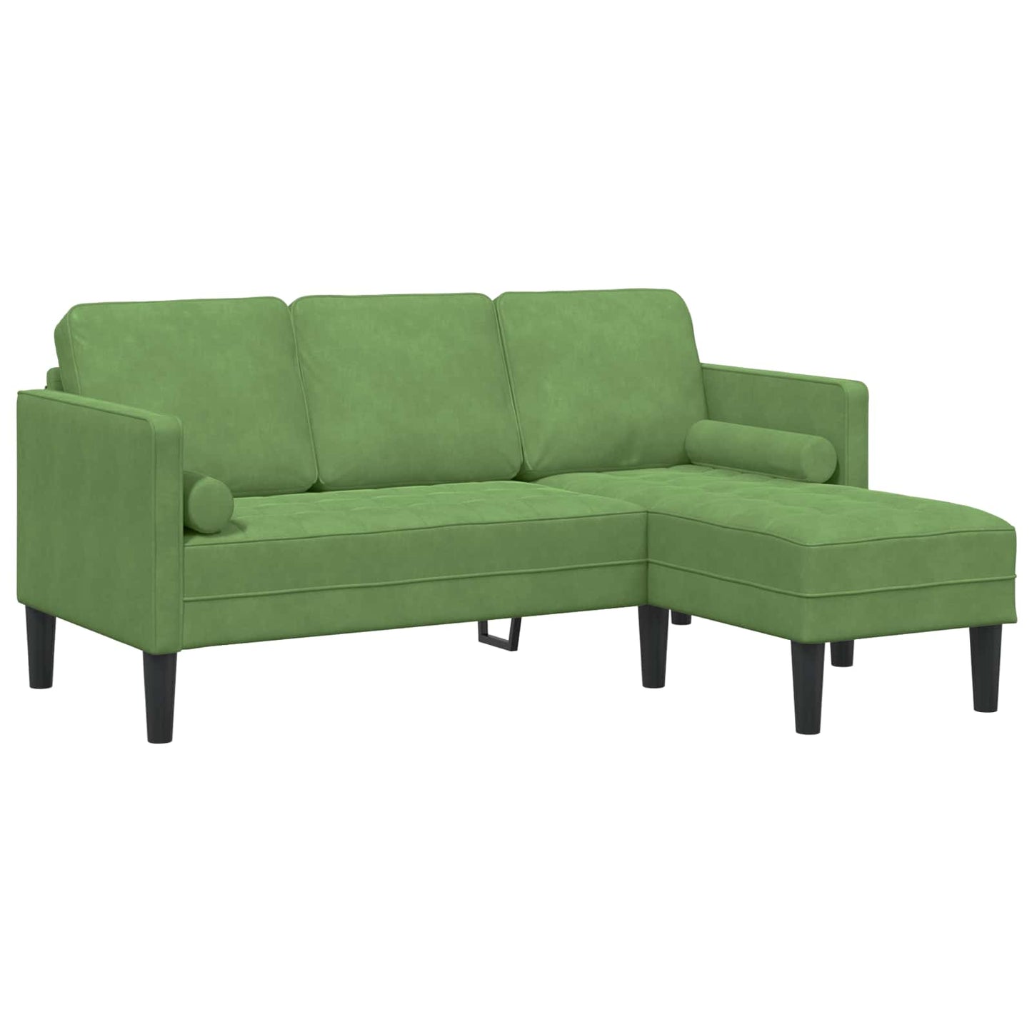 vidaXL Sofa Set mit Kissen 2 pcs Hellgrün Polyester