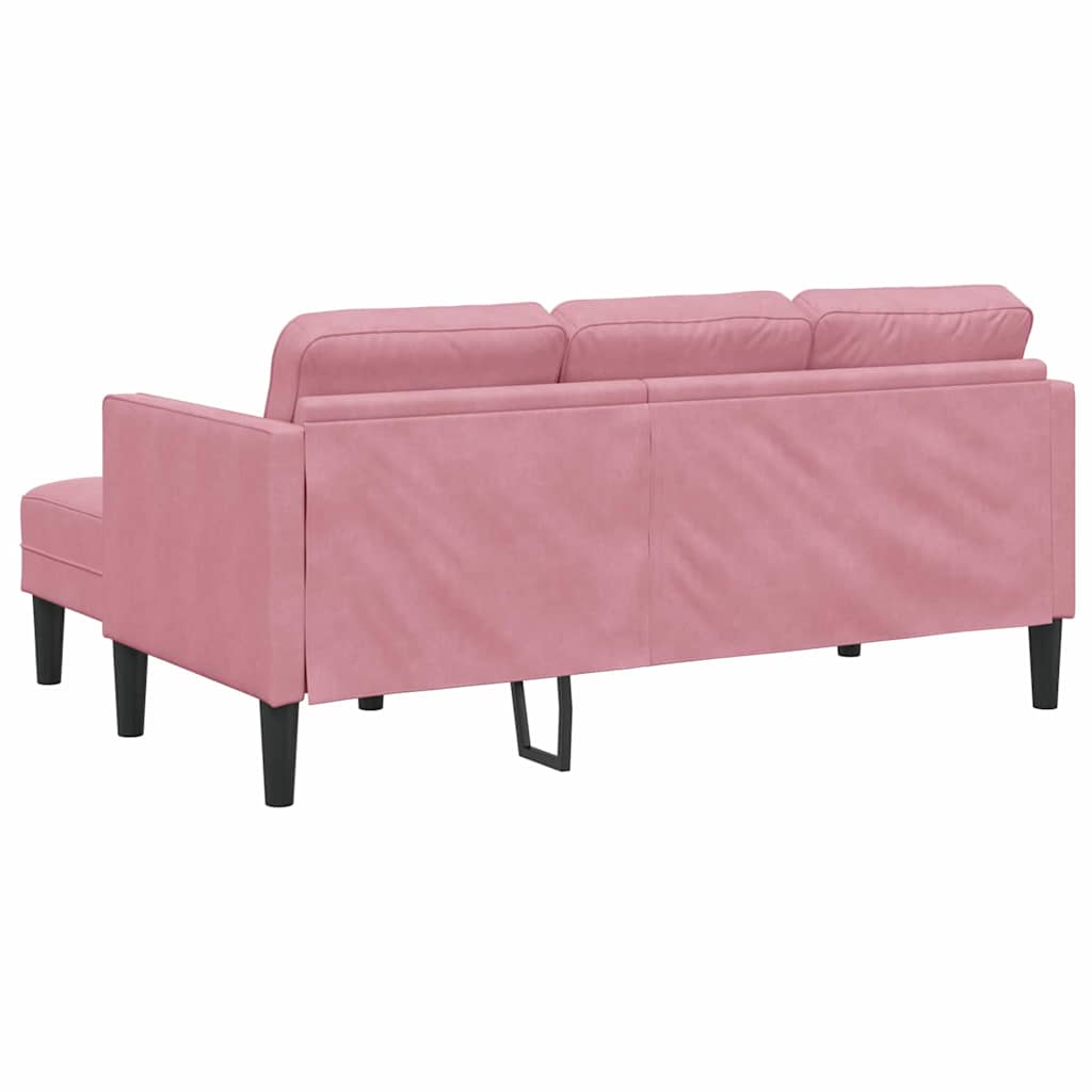 vidaXL Sofa Set mit Kissen 2 pcs Rosa Polyester