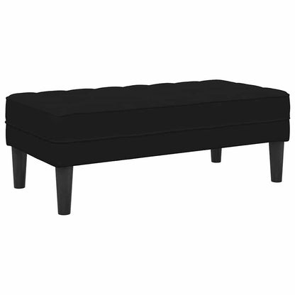 vidaXL Sofa Set mit Kissen 2 pcs Schwarz Polyester