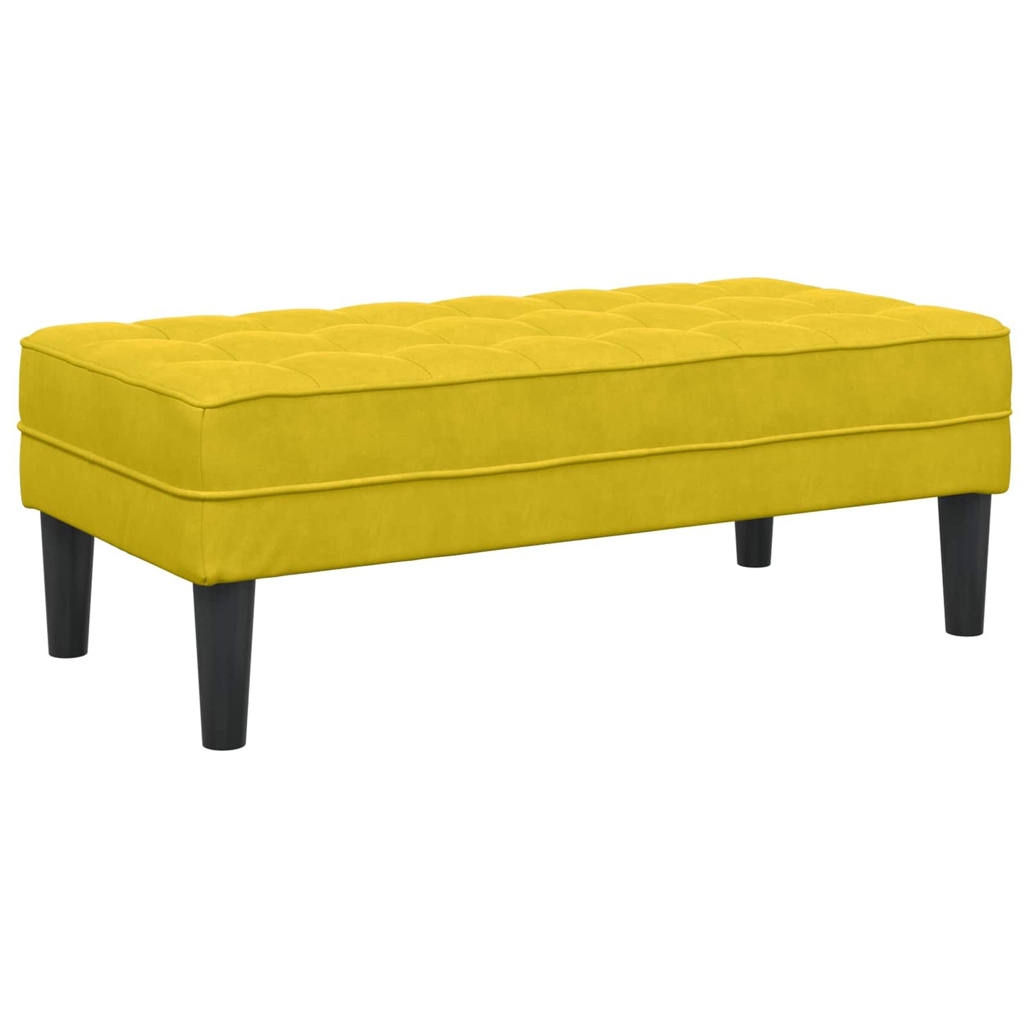 vidaXL Sofa Set mit Kissen 2 pcs Gelb Polyester