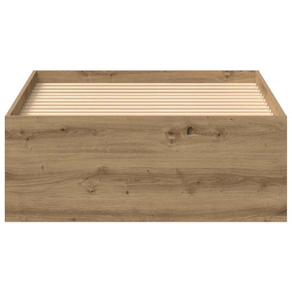 vidaXL Bettgestell ohne Matratze Artisan-Eiche 75x190 cm Holzwerkstoff
