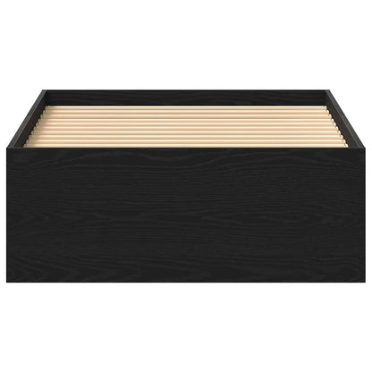 vidaXL Bettgestell ohne Matratze Schwarz Eichen-Optik 75x190 cm