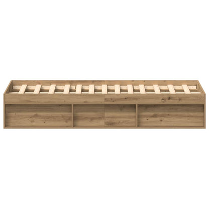 vidaXL Bettgestell ohne Matratze Artisan-Eiche 150x200cm Holzwerkstoff
