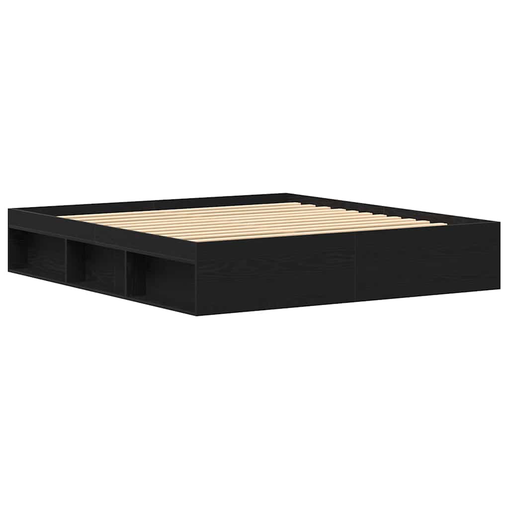 vidaXL Bettgestell ohne Matratze Braun Eichen-Optik 150x200 cm