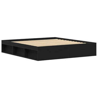 vidaXL Bettgestell ohne Matratze Braun Eichen-Optik 150x200 cm
