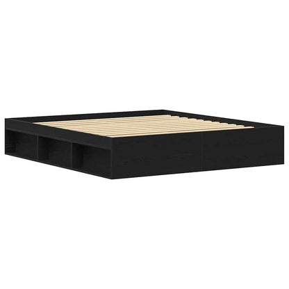 vidaXL Bettgestell ohne Matratze Braun Eichen-Optik 150x200 cm