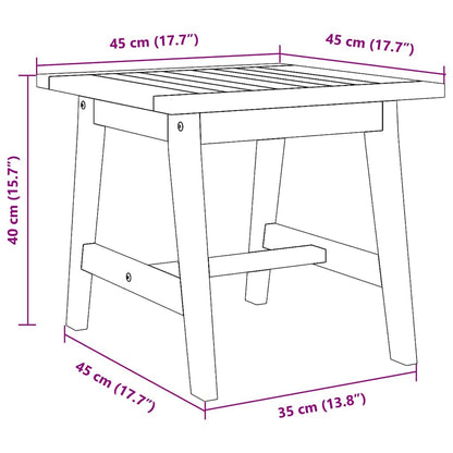Beistelltisch Öl-Natur Massivholz Akazie