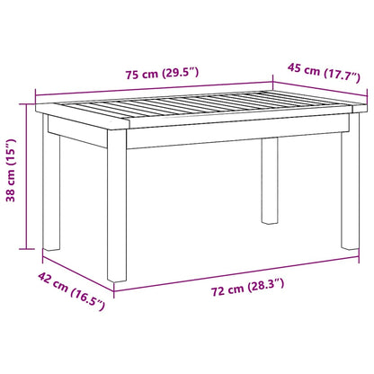 Couchtisch Öl-Natur Massivholz Akazie