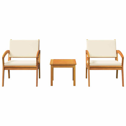 Bistrogarnitur mit Kissen 3 pcs Braun Polyester