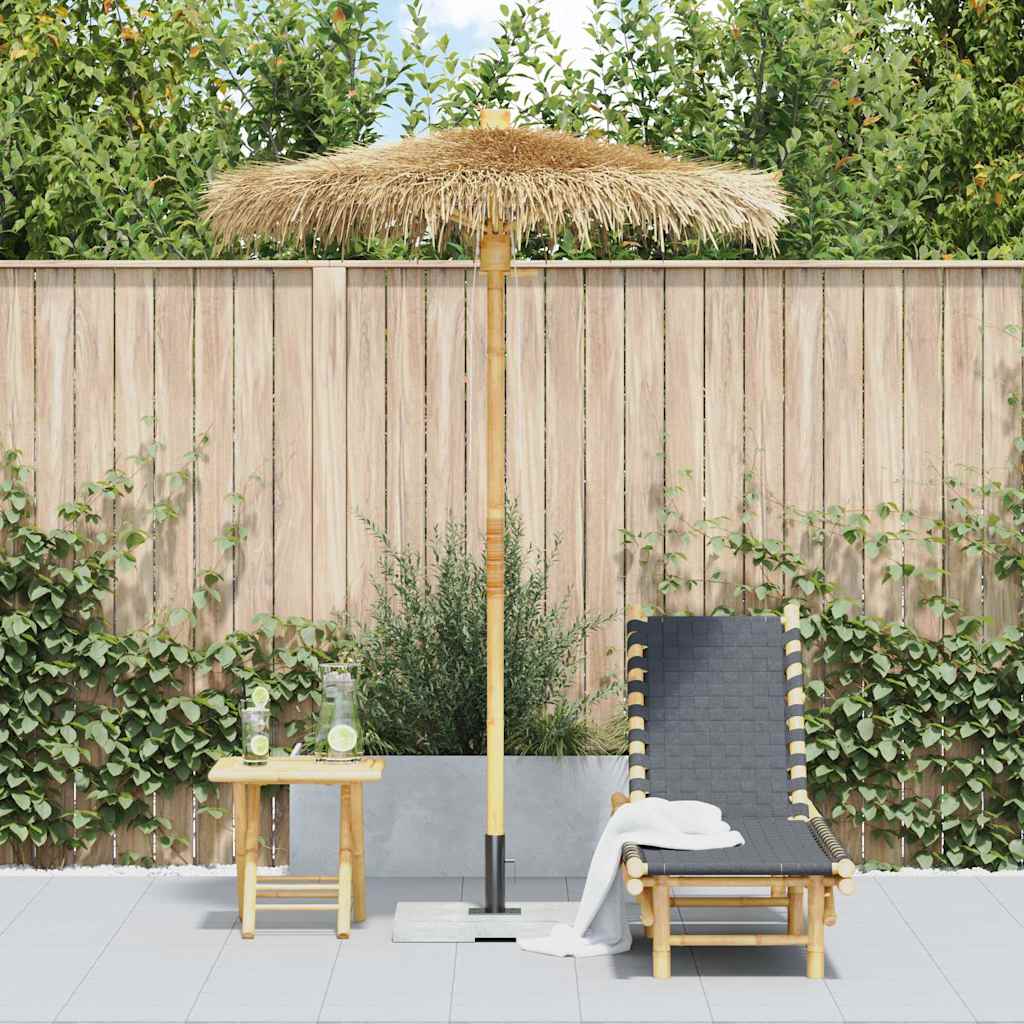 vidaXL Tiki-Schirm mit Bananenblatt-Dach 150 cm Bambus