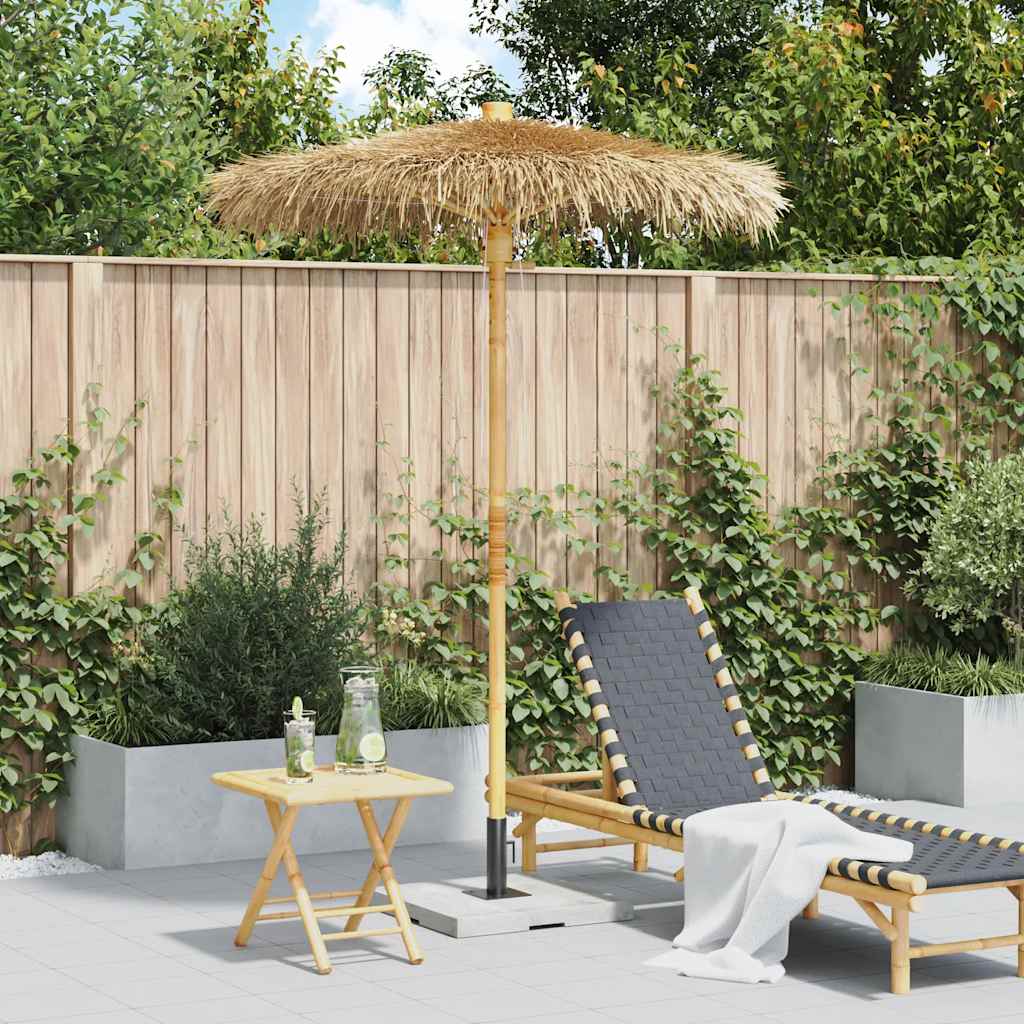 vidaXL Tiki-Schirm mit Bananenblatt-Dach 150 cm Bambus