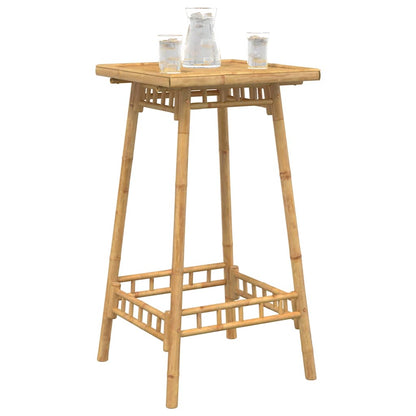 vidaXL Garten-Bartisch Quadratisch 55x55x100 cm Bambus