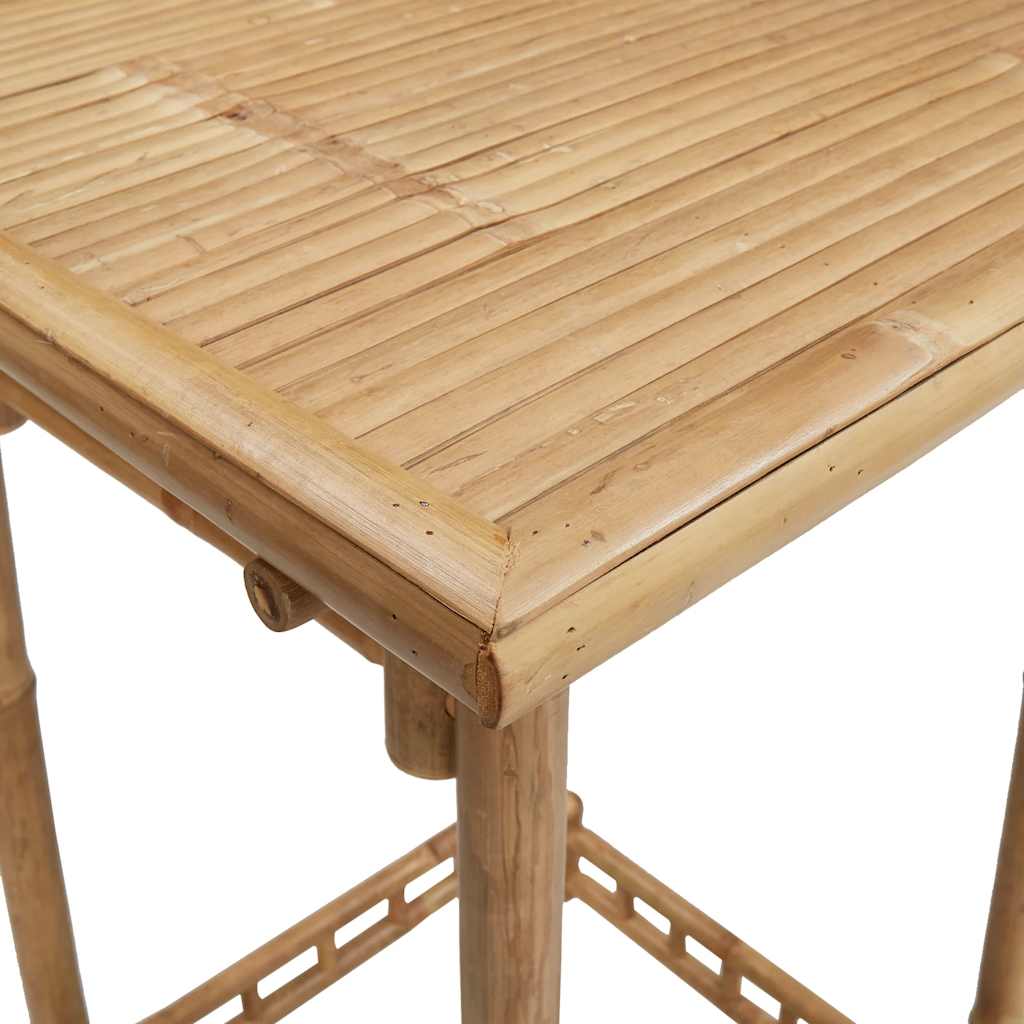 vidaXL Garten-Bartisch Quadratisch 55x55x100 cm Bambus