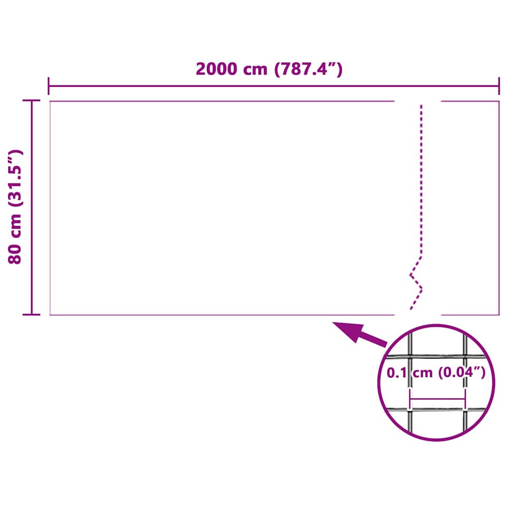 Insektenschutzgitter Weiß 80 x 2000 cm Glasfaser