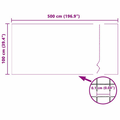 vidaXL Insektenschutzgitter Weiß 100 x 500 cm Glasfaser