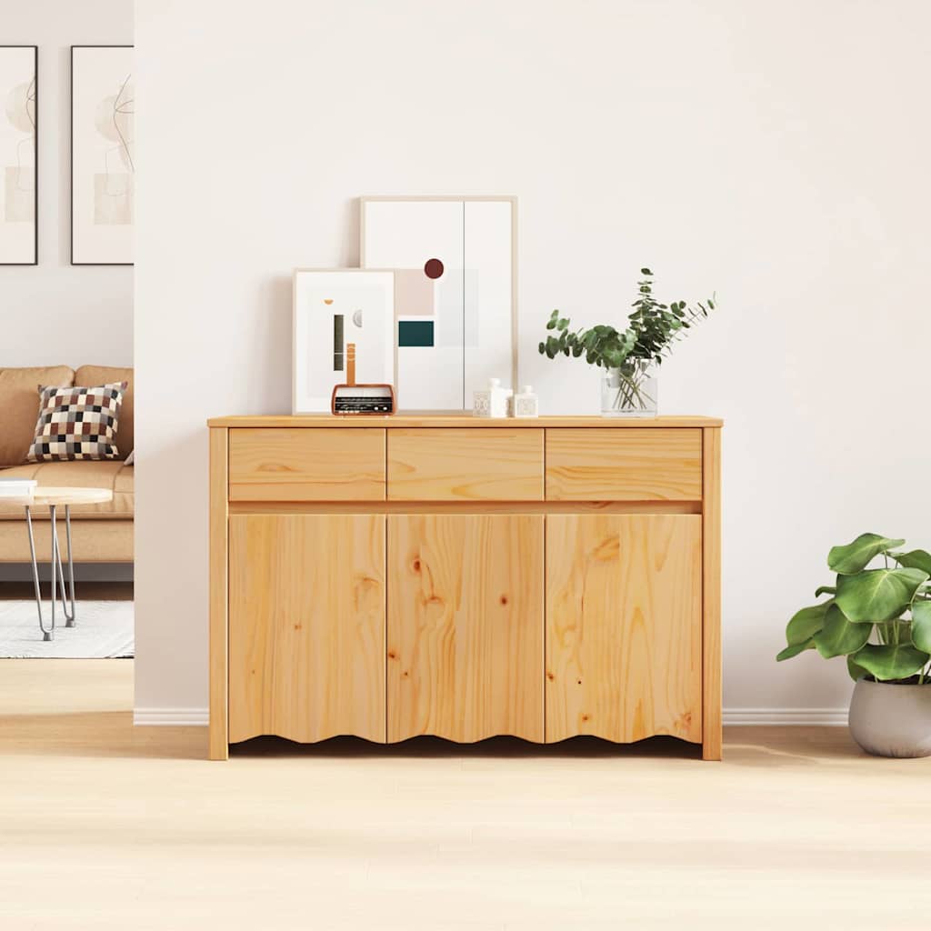 Sideboard Drammen Eiche 114 x 43 x 75,5 cm Massivholz Kiefer