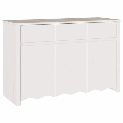 Sideboard Drammen Weiß 114 x 43 x 75,5 cm Massivholz Kiefer