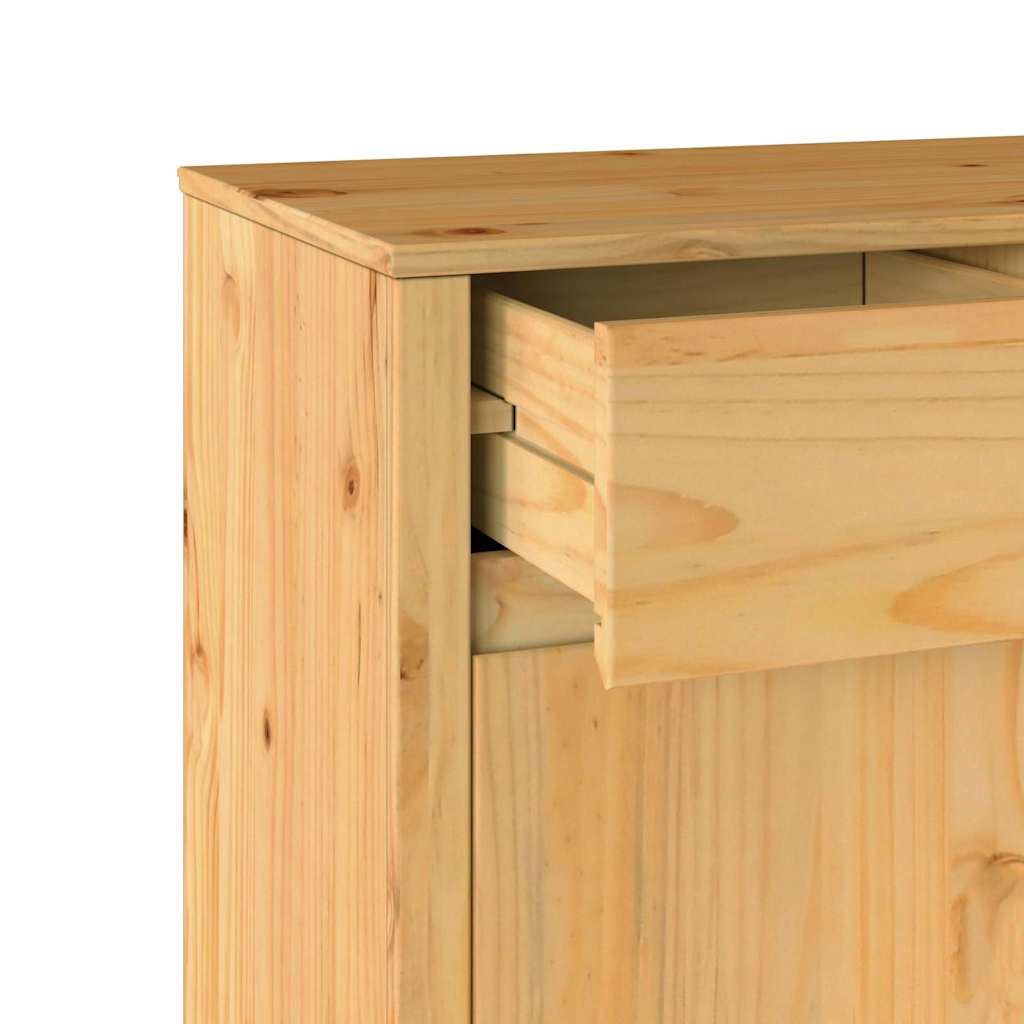 vidaXL Sideboard Drammen Eiche 79 x 43 x 75,5 cm Massivholz Kiefer