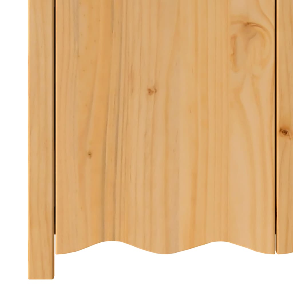 vidaXL Sideboard Drammen Eiche 79 x 43 x 75,5 cm Massivholz Kiefer