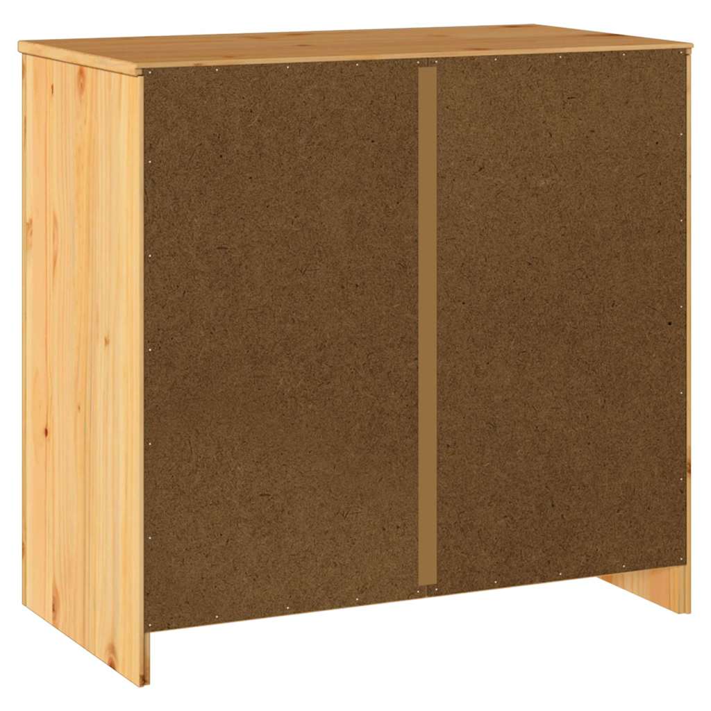 vidaXL Sideboard Drammen Eiche 79 x 43 x 75,5 cm Massivholz Kiefer