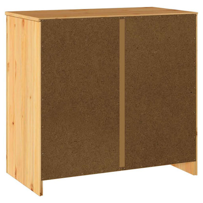 vidaXL Sideboard Drammen Eiche 79 x 43 x 75,5 cm Massivholz Kiefer