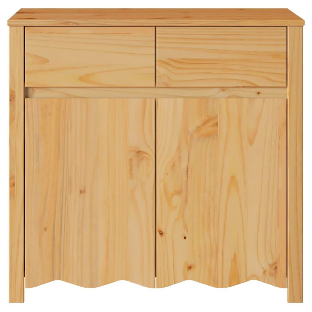 vidaXL Sideboard Drammen Eiche 79 x 43 x 75,5 cm Massivholz Kiefer