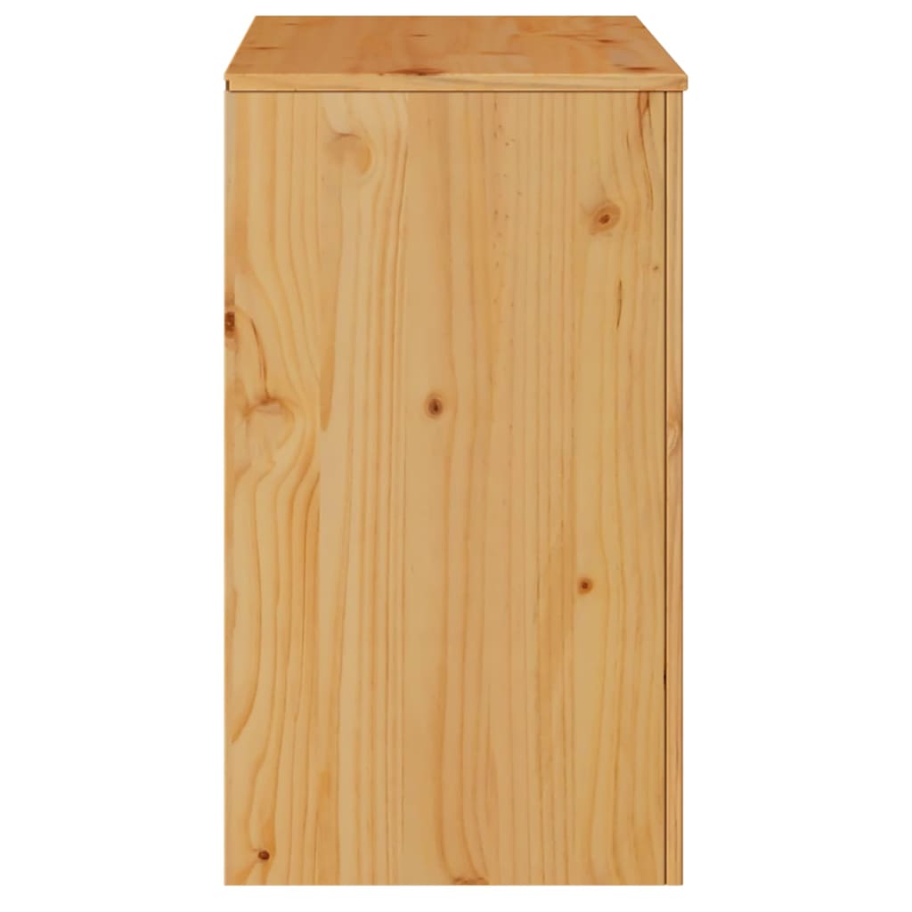 vidaXL Sideboard Drammen Eiche 79 x 43 x 75,5 cm Massivholz Kiefer
