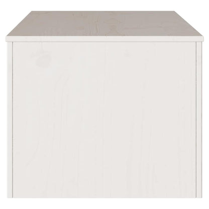 vidaXL Couchtisch Drammen Weiß 99 x 55 x 45 cm Massives Kiefernholz