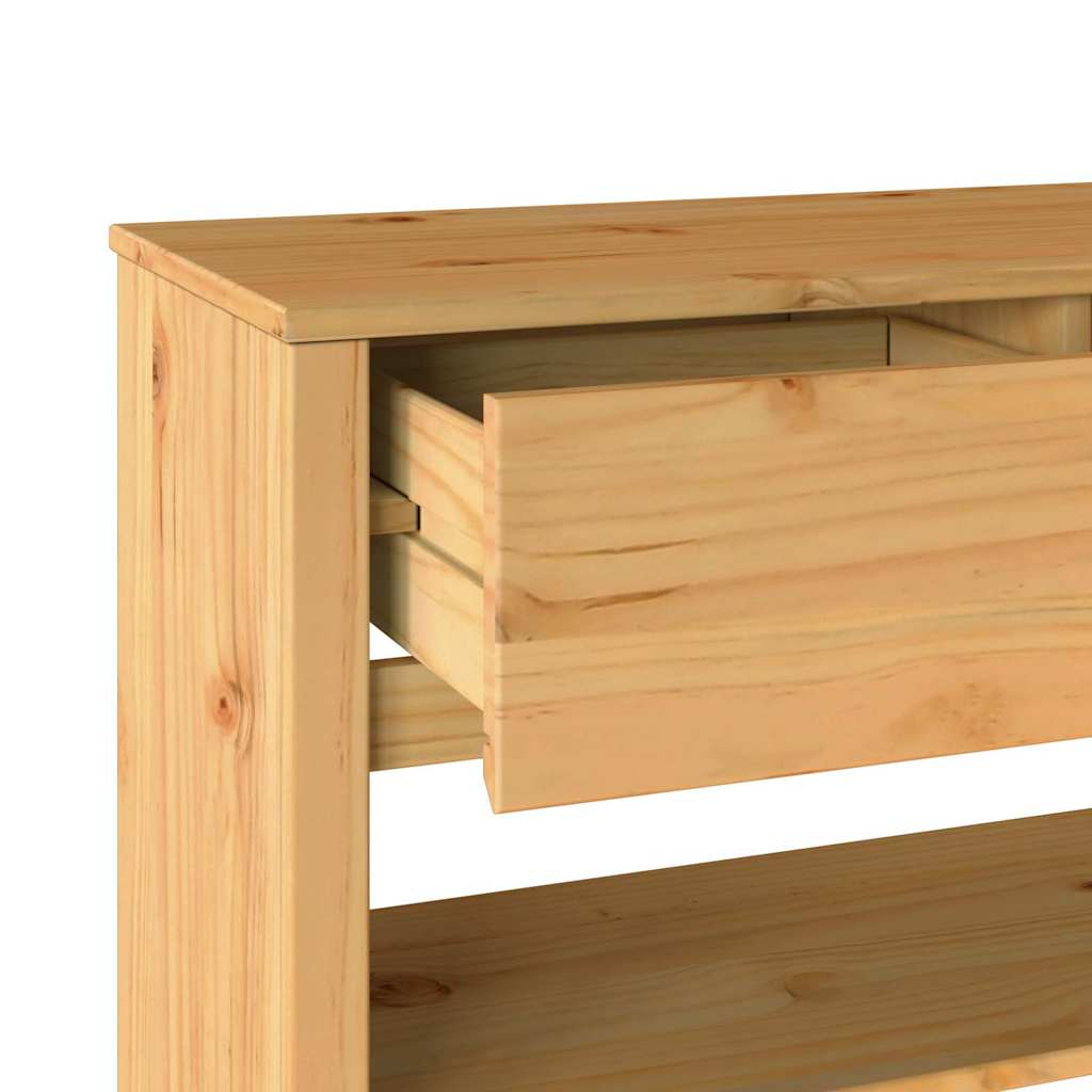 Konsolentisch mit Schubladen Drammen Eiche 89,5 x 37 x 73 cm