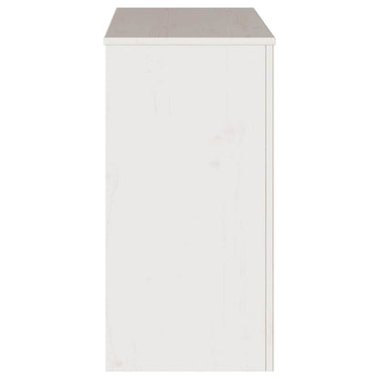 Konsolentisch mit Schubladen Drammen Weiß 89,5 x 37 x 73 cm