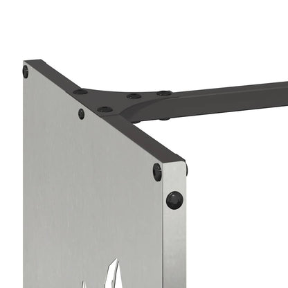 Brennholzregal 40x30x80 cm Edelstahl