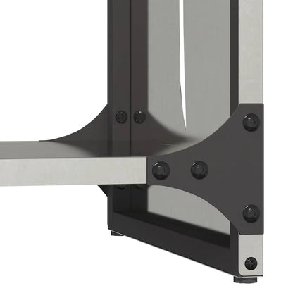 Brennholzregal 40x30x80 cm Edelstahl