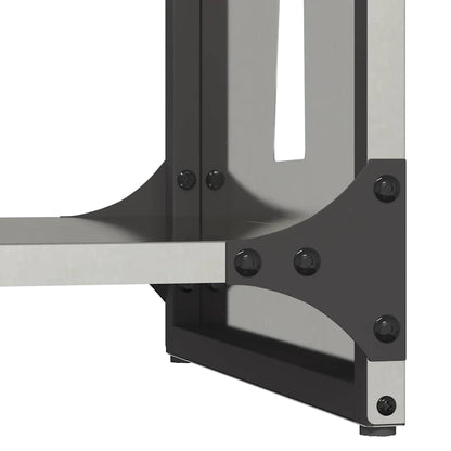 Brennholzregal 40x30x80 cm Edelstahl