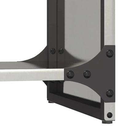 Brennholzregal 40x30x80 cm Edelstahl