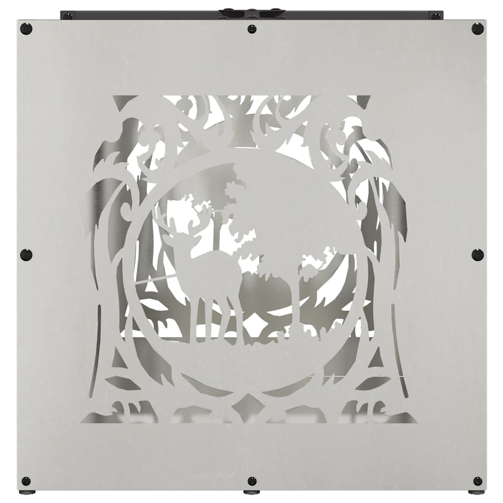 Brennholzregal 40x40x40 cm Edelstahl