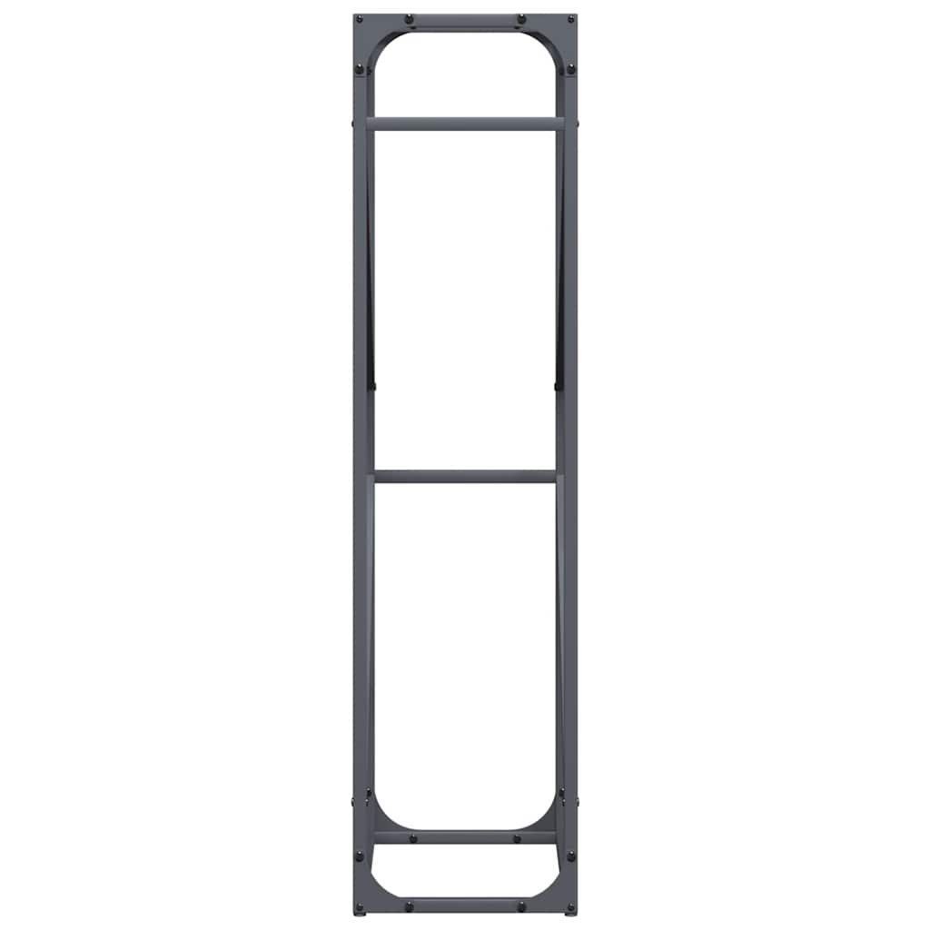 Brennholzregal Anthrazit 40x25x100 cm Kaltgewalzter Stahl